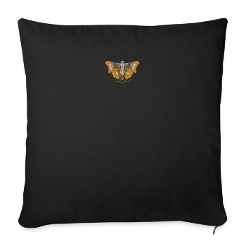 Cyborg Butterfly Cyber Esthétique - Housse de coussin décorative 45 x 45 cm - noir - Devant