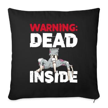 Zombiecore Aesthetic Skeleton Hand Zombie Hand - Sofa pillowcase 17,3'' x 17,3'' (45 x 45 cm) - black - Front