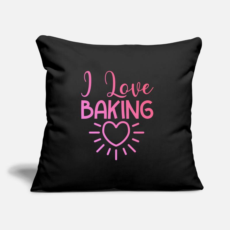 I love baking Sofa pillowcase 17,3'' x 17,3'' (45 x 45 cm)