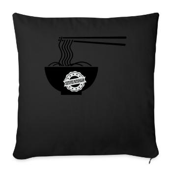 Flying Spaghetti Monster Pastafarianism Pasta - Sofa pillowcase 17,3'' x 17,3'' (45 x 45 cm) - black - Front