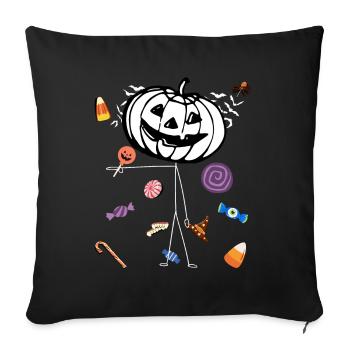 Halloween 2022 - Sofa pillowcase 17,3'' x 17,3'' (45 x 45 cm) - black - Front