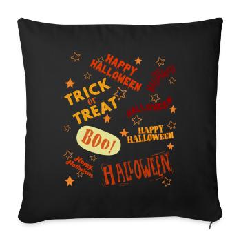 NICHT PERFEKT - Sofakissenbezug 45 x 45 cm - Schwarz - Vorne
