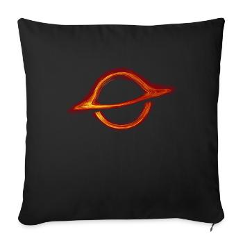 Black hole - Sofa pillowcase 17,3'' x 17,3'' (45 x 45 cm) - black - Front