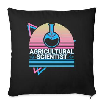 Agronome Agronome - Housse de coussin décorative 45 x 45 cm - noir - Devant