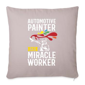 Painter Miracle Worker Lackierer - Sofakissenbezug 45 x 45 cm - helles Taupe - Vorne