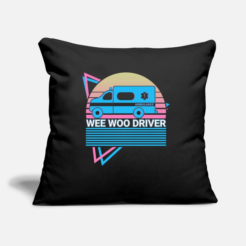 Wee Woo Driver Krankenwagenfahrer Retro Sofakissenbezug 45 x 45 cm