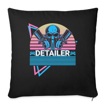 Revendeurs Rétro - Housse de coussin décorative 45 x 45 cm - noir - Devant