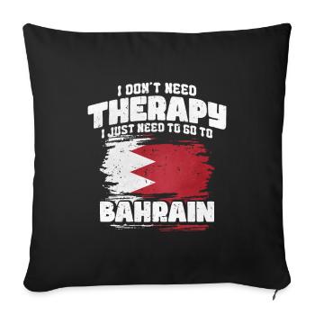 Bahrain - Sofa pillowcase 17,3'' x 17,3'' (45 x 45 cm) - black - Front