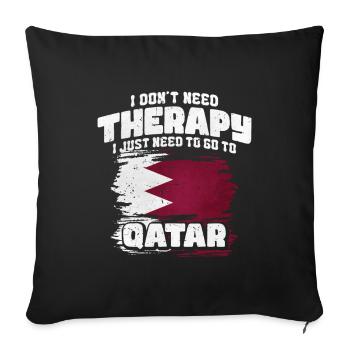 Qatar - Sofa pillowcase 17,3'' x 17,3'' (45 x 45 cm) - black - Front