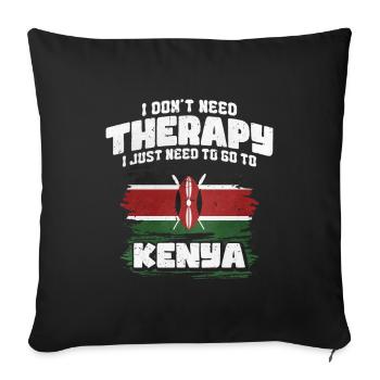 Kenya - Housse de coussin décorative 45 x 45 cm - noir - Devant