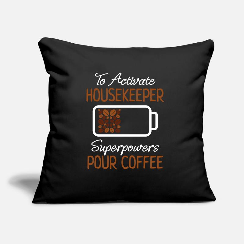 Cleaning Lady Coffee Lover Cleaning Coffee Gift Sofa pillowcase 17,3'' x 17,3'' (45 x 45 cm)