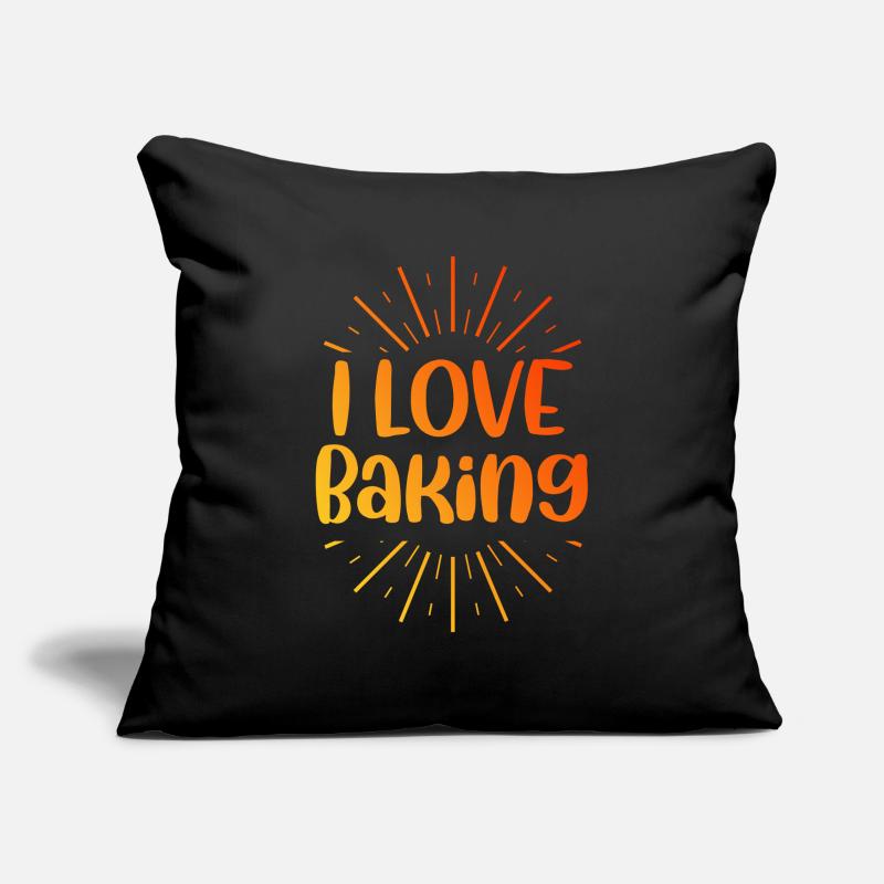 I love baking Sofa pillowcase 17,3'' x 17,3'' (45 x 45 cm)