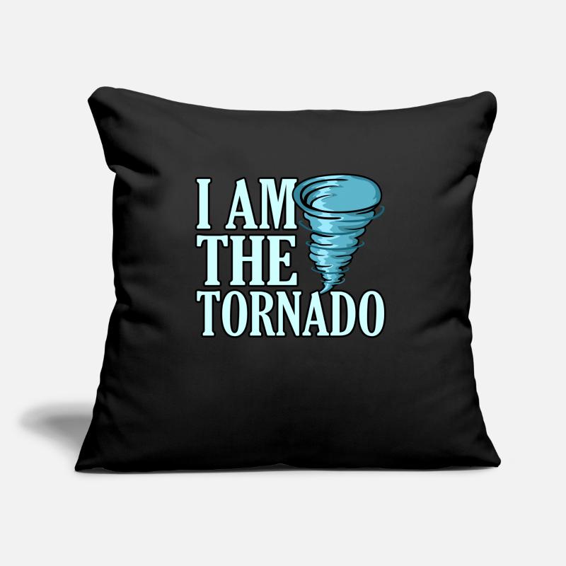 Tornade Housse de coussin décorative 45 x 45 cm