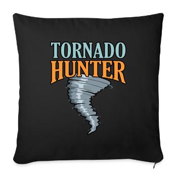 Tornado - Sofa pillowcase 17,3'' x 17,3'' (45 x 45 cm) - black - Front