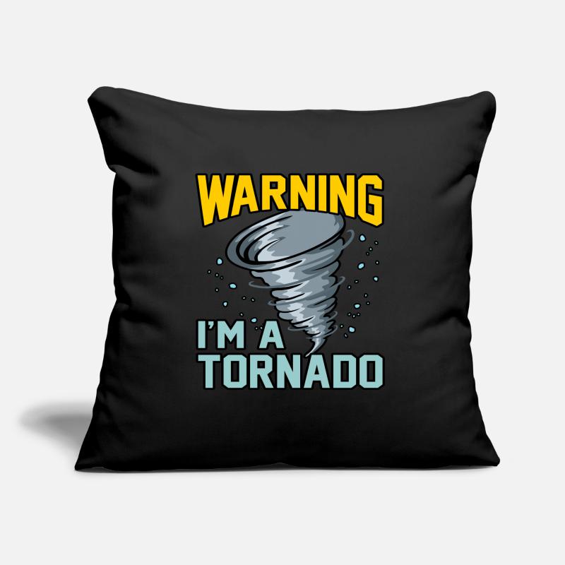 Tornade Housse de coussin décorative 45 x 45 cm