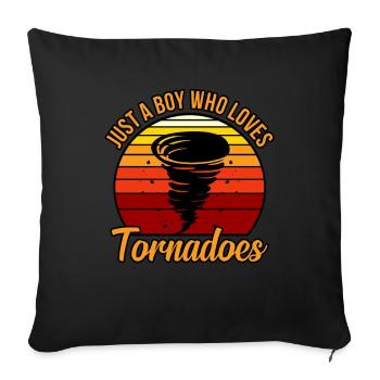 Tornado - Sofa pillowcase 17,3'' x 17,3'' (45 x 45 cm) - black - Front