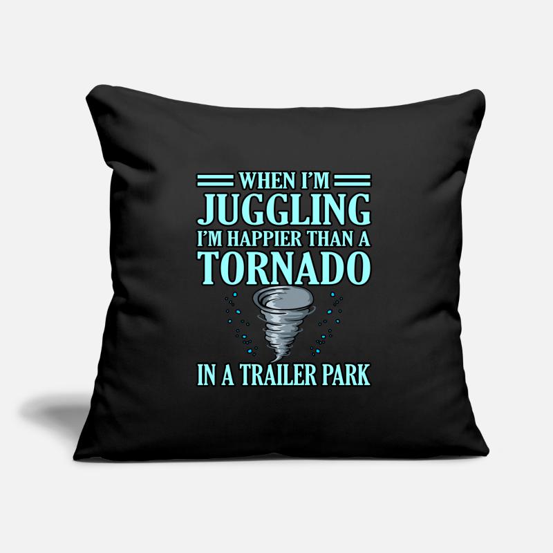 Tornade Housse de coussin décorative 45 x 45 cm