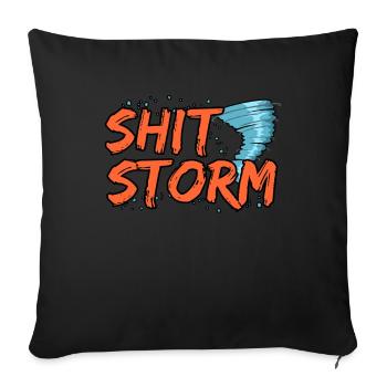 Tornado - Sofa pillowcase 17,3'' x 17,3'' (45 x 45 cm) - black - Front