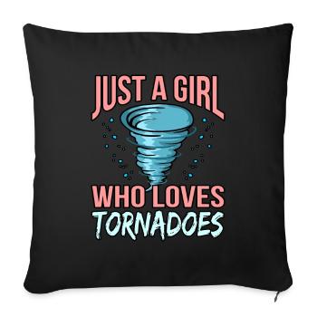 Tornado - Sofa pillowcase 17,3'' x 17,3'' (45 x 45 cm) - black - Front
