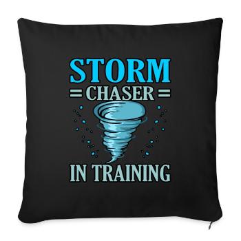 Tornado - Sofa pillowcase 17,3'' x 17,3'' (45 x 45 cm) - black - Front