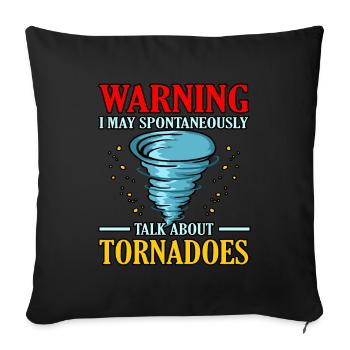 Tornado - Sofa pillowcase 17,3'' x 17,3'' (45 x 45 cm) - black - Front