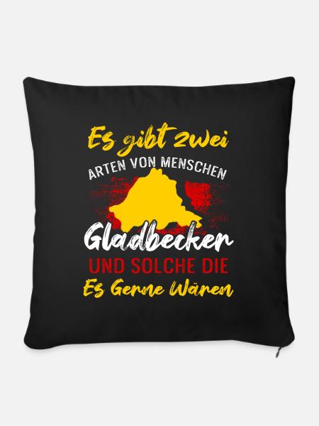 Es Gibt Zwei Arten Von Menschen Gladbecker - Sofakissenbezug 45 x 45 cm - Schwarz