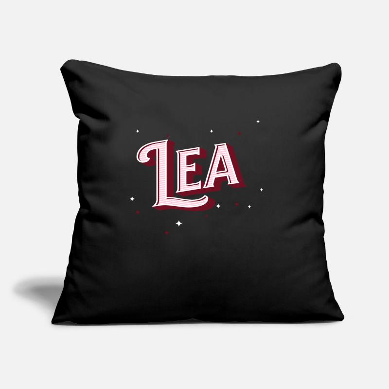 Nom de Léa personnalisé Housse de coussin décorative 45 x 45 cm