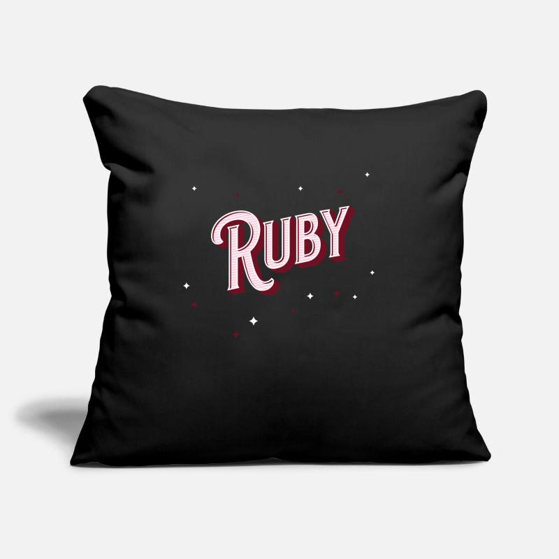 Ruby names personalized Sofa pillowcase 17,3'' x 17,3'' (45 x 45 cm)