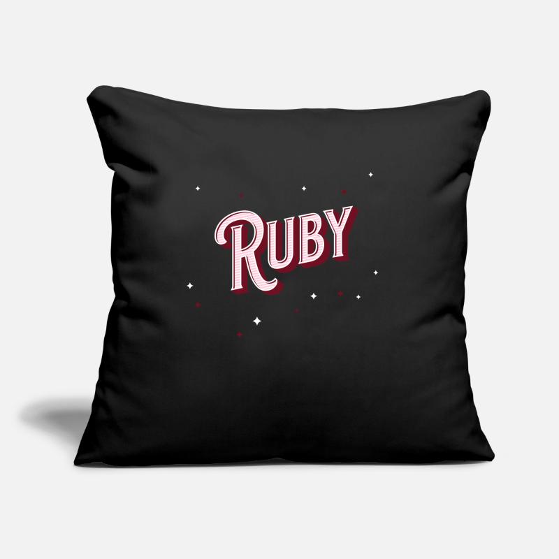 Ruby names personalized Sofa pillowcase 17,3'' x 17,3'' (45 x 45 cm)