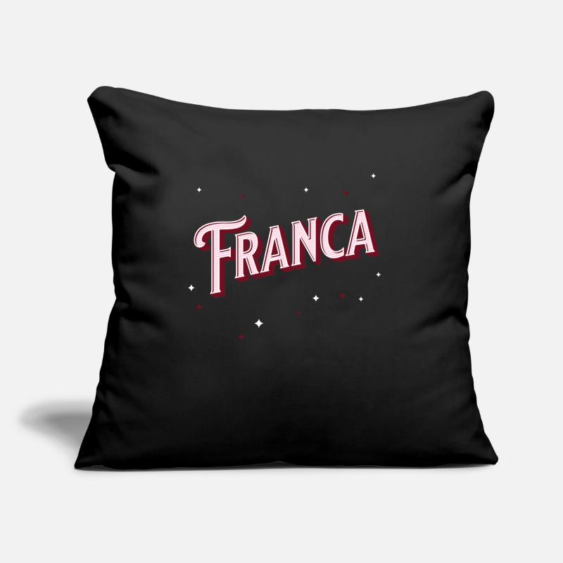 Franca name personalized Sofa pillowcase 17,3'' x 17,3'' (45 x 45 cm)