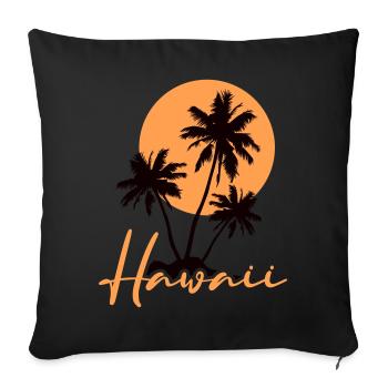Hawaii! - Housse de coussin décorative 45 x 45 cm - noir - Devant
