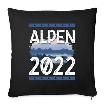 Alps 2022 - Sofa pillowcase 17,3'' x 17,3'' (45 x 45 cm) - black - Front
