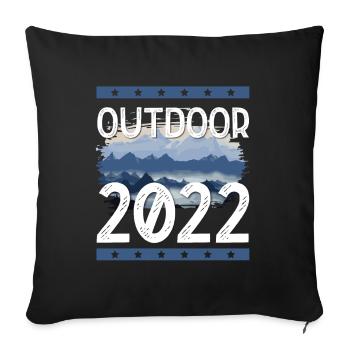 Extérieur 2022 - Housse de coussin décorative 45 x 45 cm - noir - Devant