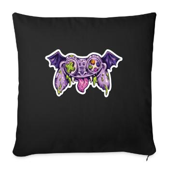 Monster Joystick Controller Gamer - Sofa pillowcase 17,3'' x 17,3'' (45 x 45 cm) - black - Front
