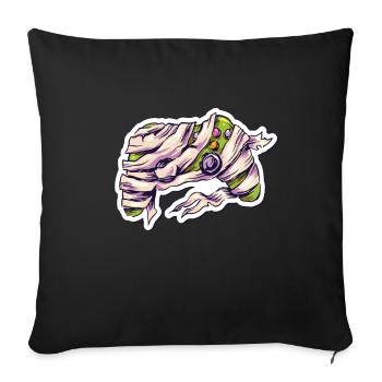 Mummy Joystick Controller Gamer - Sofa pillowcase 17,3'' x 17,3'' (45 x 45 cm) - black - Front