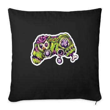 Zombie Joystick Controller Gamer - Sofa pillowcase 17,3'' x 17,3'' (45 x 45 cm) - black - Front