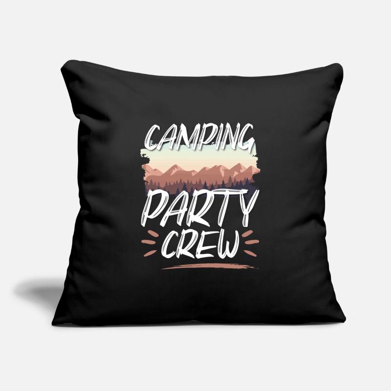 Camping Party Crew Sofakissenbezug 45 x 45 cm