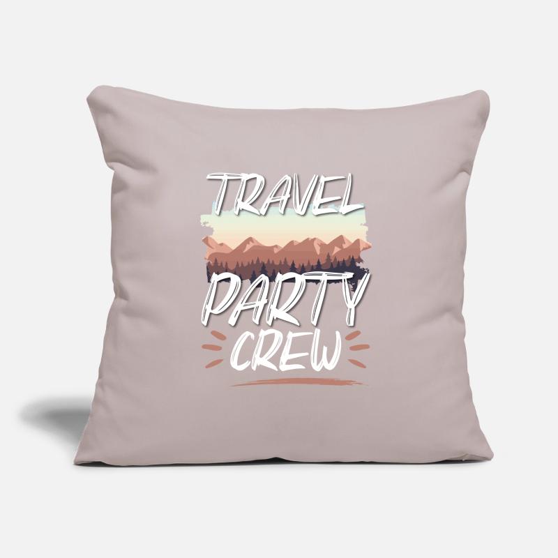 Équipage de voyage Housse de coussin décorative 45 x 45 cm