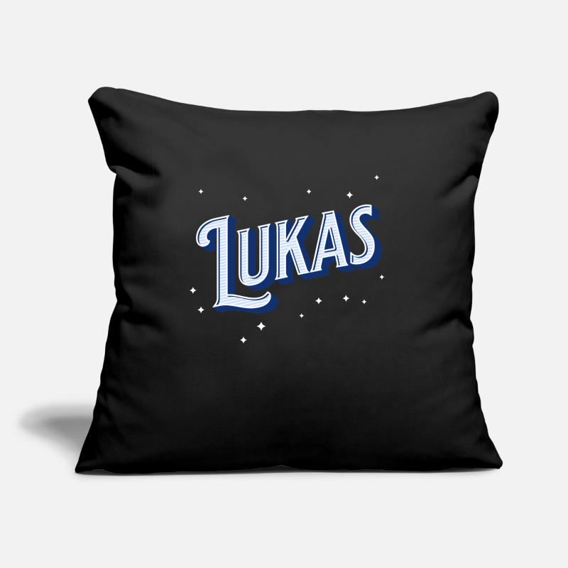Lukas' name personalized Sofa pillowcase 17,3'' x 17,3'' (45 x 45 cm)