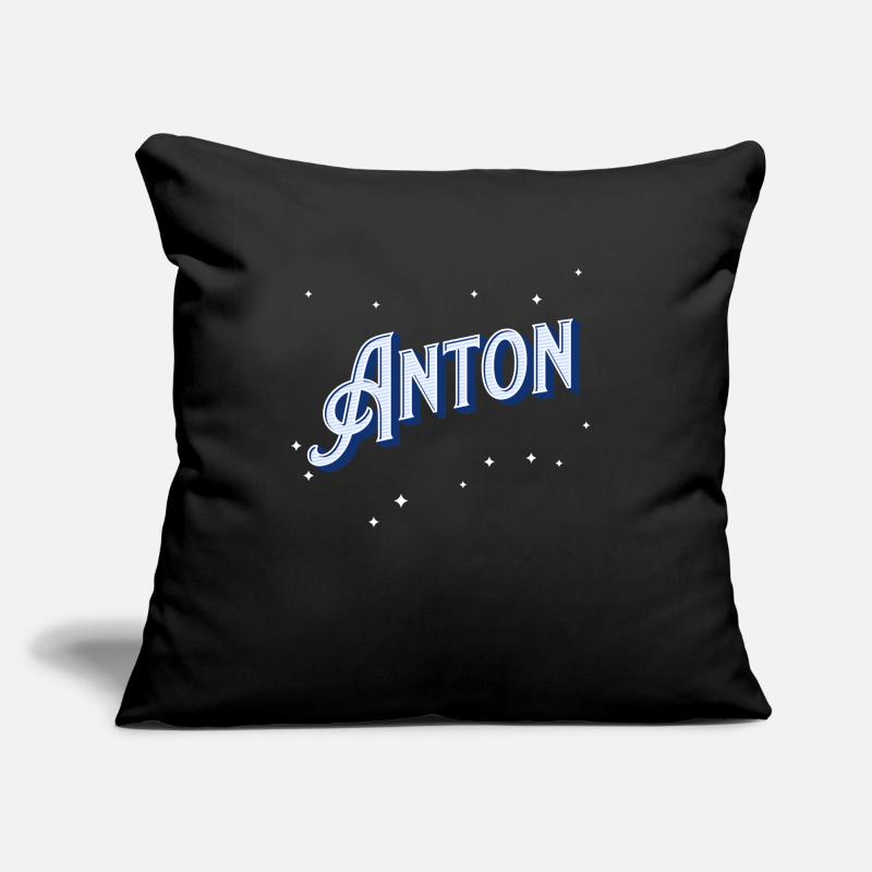 Anton name personalized Sofa pillowcase 17,3'' x 17,3'' (45 x 45 cm)
