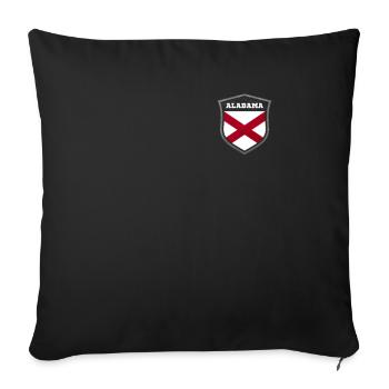 Alabama - Sofa pillowcase 17,3'' x 17,3'' (45 x 45 cm) - black - Front
