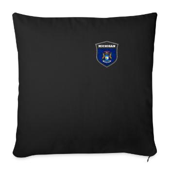 Michigan - Housse de coussin décorative 45 x 45 cm - noir - Devant