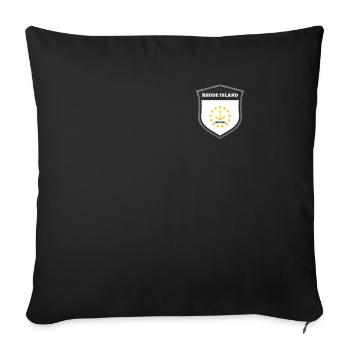 Rhode Island - Sofa pillowcase 17,3'' x 17,3'' (45 x 45 cm) - black - Front