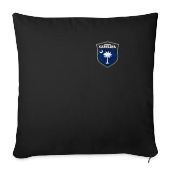 South Carolina - Sofa pillowcase 17,3'' x 17,3'' (45 x 45 cm) - black - Front