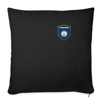 Virginia - Sofa pillowcase 17,3'' x 17,3'' (45 x 45 cm) - black - Front