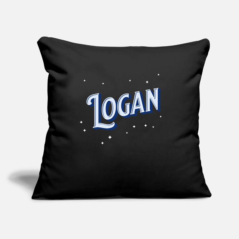 Logan names personalized Sofa pillowcase 17,3'' x 17,3'' (45 x 45 cm)