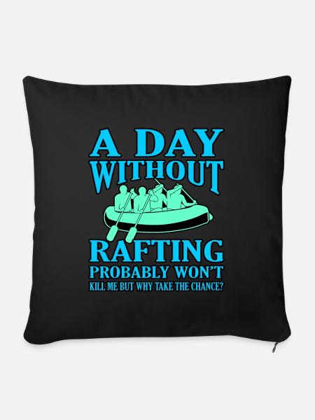 Rafting - Sofakissenbezug 45 x 45 cm - Schwarz