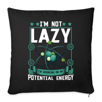 Science Physics Chemistry Lustig Scientist - Sofa pillowcase 17,3'' x 17,3'' (45 x 45 cm) - black - Front