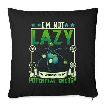 Science Physics Chemistry Lustig Scientist - Sofa pillowcase 17,3'' x 17,3'' (45 x 45 cm) - black - Front