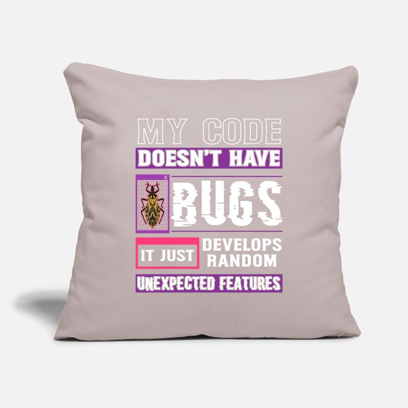 Developer My Code Hat Keine Bugs Funny Coding Sofakissenbezug 45 x 45 cm